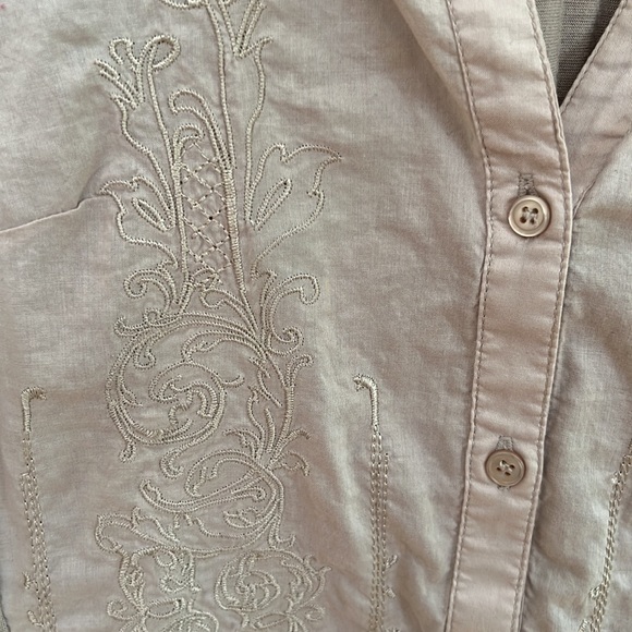 Women’s button down jersey blouse 100% cotton - Picture 3 of 6